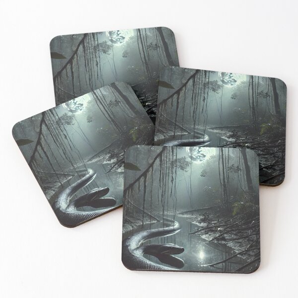 Item preview, Night Hunt: Majestic Anaconda in the Jungl designed and sold by NocturnalNook.