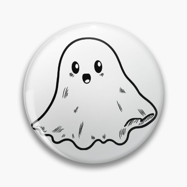 Item preview, Cute Ghost Line Drawing designed and sold by GeoSketchWear.