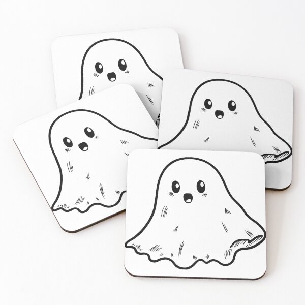 Item preview, Cute Ghost Line Drawing designed and sold by GeoSketchWear.