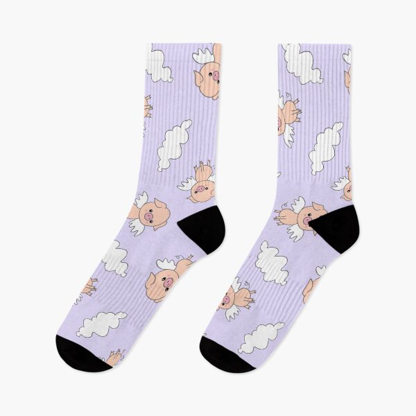 Item preview, Flying piggies on lilac designed and sold by QuirkyCraftz.