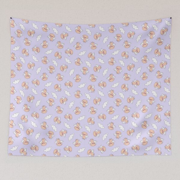 Item preview, Flying piggies on lilac designed and sold by QuirkyCraftz.