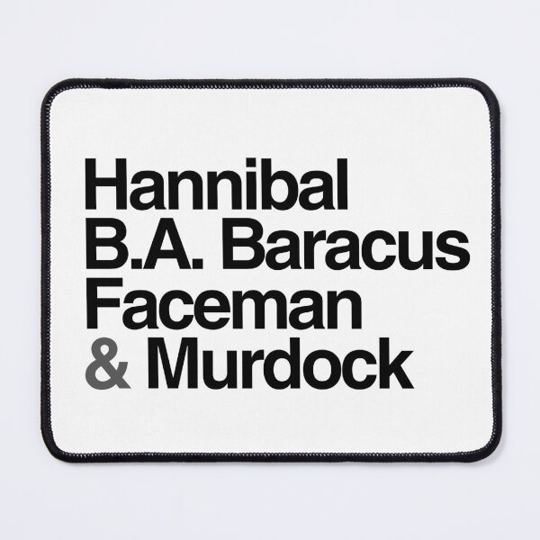 Item preview, Hannibal and Friends Characters List designed and sold by ItsAMugsGame.