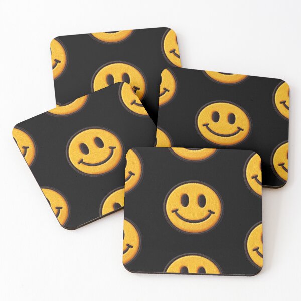 Item preview, Happy Face Patch Embroidery Fabric Stitched Patch designed and sold by HappyPatchClub.