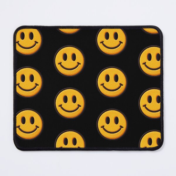Item preview, Happy Face Patch Embroidery Fabric Stitched Patch designed and sold by HappyPatchClub.