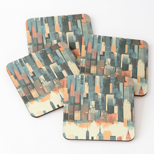 Item preview, Urban landscapes and skylines Retro style designed and sold by mind-coloring.