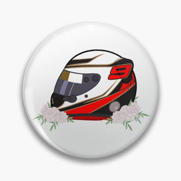 Item preview, Kimi Raikkonen 2012 Helmet With Flowers designed and sold by OriDraws.