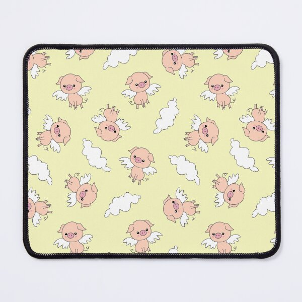 Item preview, When piggies fly lemon yellow  designed and sold by QuirkyCraftz.