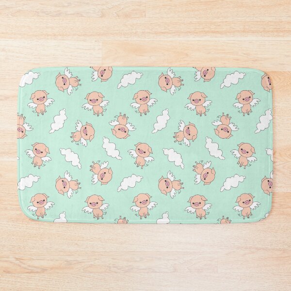 Item preview, When piggies fly green designed and sold by QuirkyCraftz.
