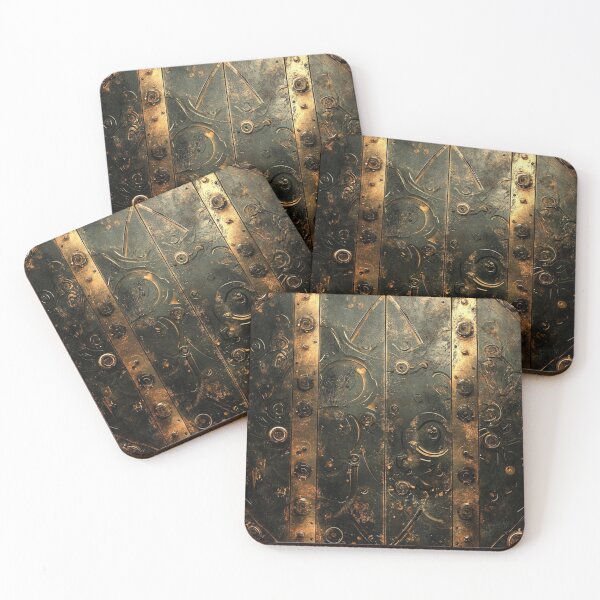 Item preview, Steampunk Bronze Shabby Grungy Pattern  designed and sold by GrinGalore.