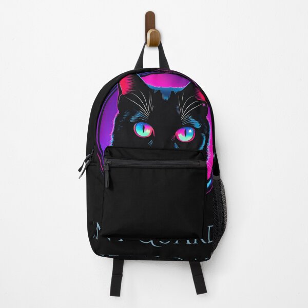 Item preview, Silent Guardian, Neon Gaze - Mysterious Cat Design designed and sold by Hummy-studio.