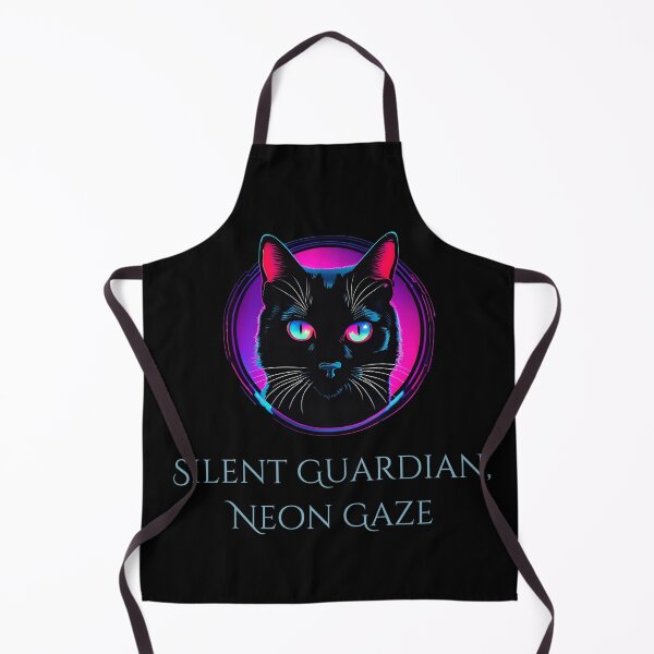 Item preview, Silent Guardian, Neon Gaze - Mysterious Cat Design designed and sold by Hummy-studio.