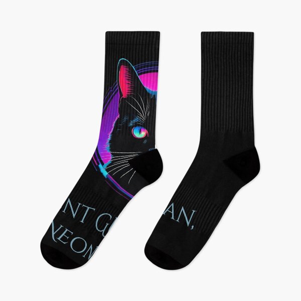 Item preview, Silent Guardian, Neon Gaze - Mysterious Cat Design designed and sold by Hummy-studio.