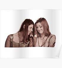 Willow & Tara - Sepia Under Your Spell, Buffy the Vampire Slayer, BtVS, 90s, Joss Whedon, Sunnydale, LGBTQ, Gay Pride, Tara Maclay, Willow Rosenberg Poster