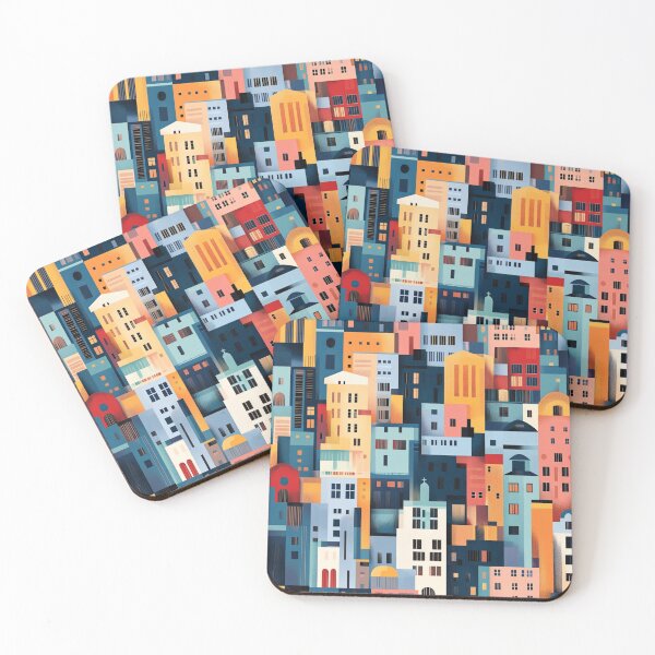 Item preview, Urban landscapes and skylines minimal pattern designed and sold by mind-coloring.
