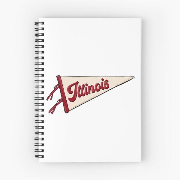 Item preview, Vintage Illinois Pennant Flag designed and sold by Alexandra Jones.