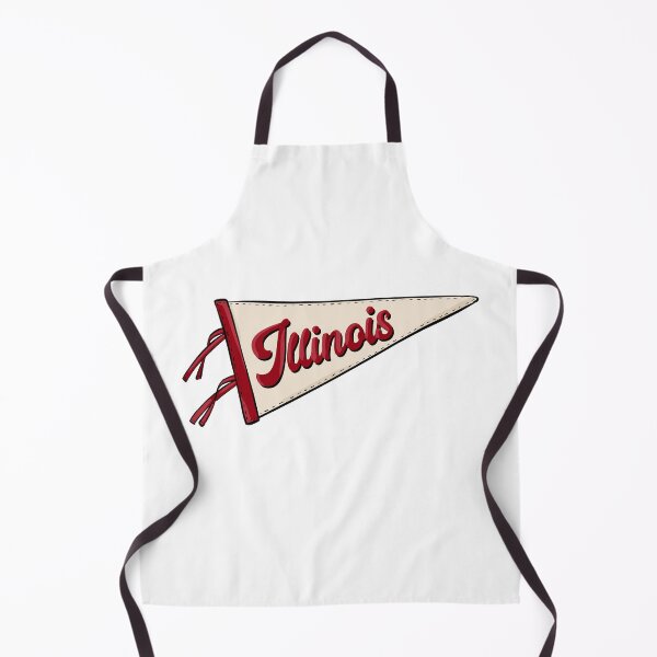 Item preview, Vintage Illinois Pennant Flag designed and sold by Alexandra Jones.