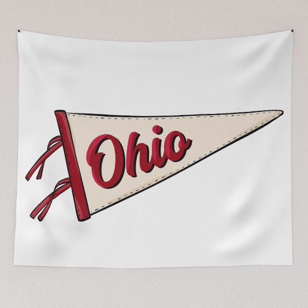 Item preview, Vintage Ohio Pennant Flag designed and sold by Alexandra Jones.
