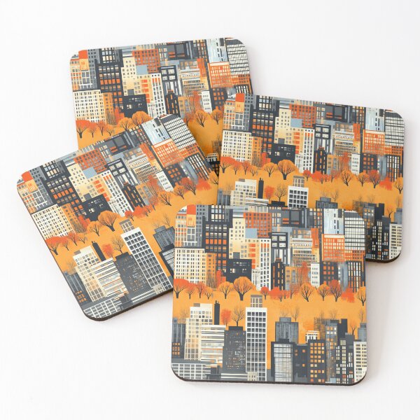 Item preview, Urban landscapes yellow tone designed and sold by mind-coloring.