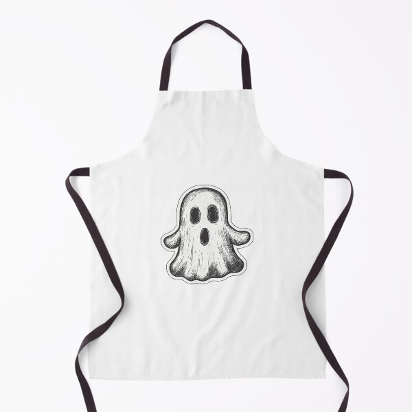 Item preview, Classic Halloween Ghost Sticker in Black and White designed and sold by Liseri.