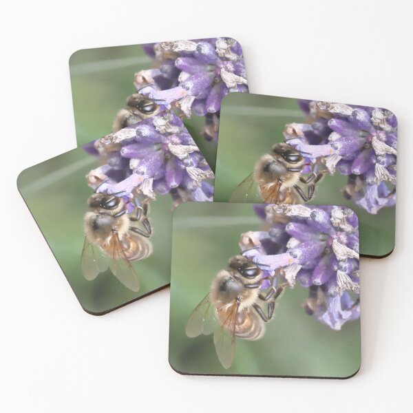Item preview, Honey Bee on Purple English Lavender. designed and sold by Bird22Shot.
