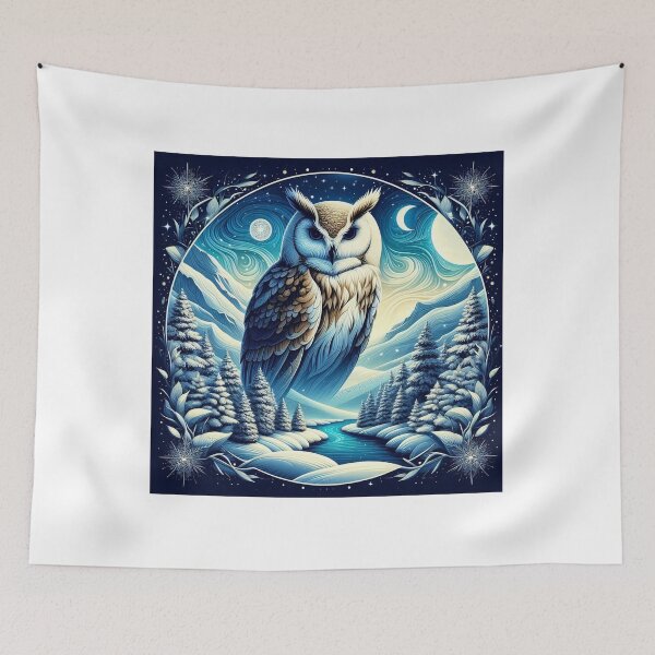 Item preview, Owl in Winter designed and sold by Azrora.