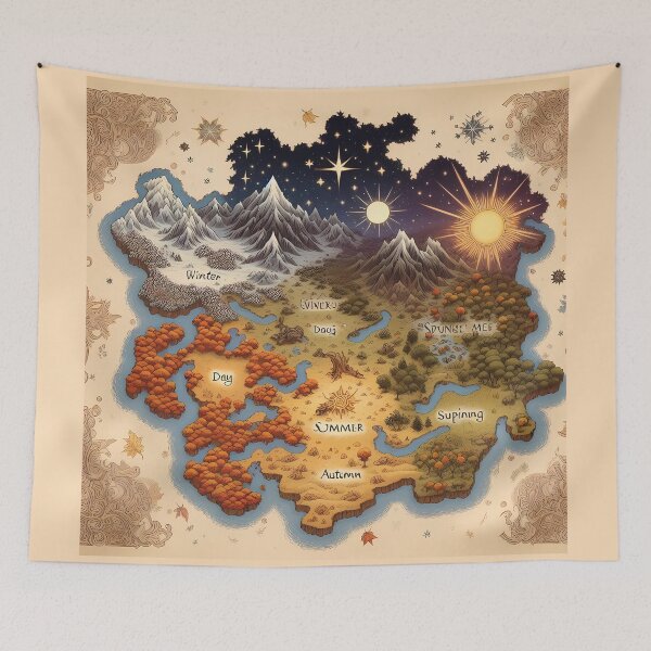 Item preview, Mythical map, Prythian map designed and sold by HeeShirt.