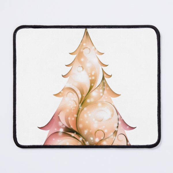 Item preview, Watercolor Christmas tree covered with snow, vivid colors, orange. designed and sold by My-fake-places.