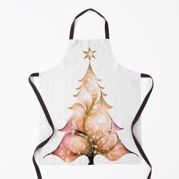 Item preview, Watercolor Christmas tree covered with snow, vivid colors, orange. designed and sold by My-fake-places.