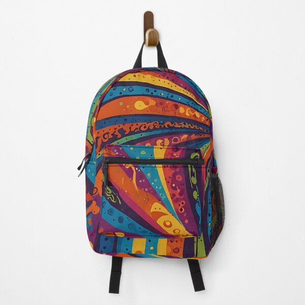 Artikelvorschau, 60er Jahre Stil, groovy, Retro, Vintage, bunte Wellen, cooles psychedelisches 60er-Jahre-Design entworfen und verkauft von Jt41.