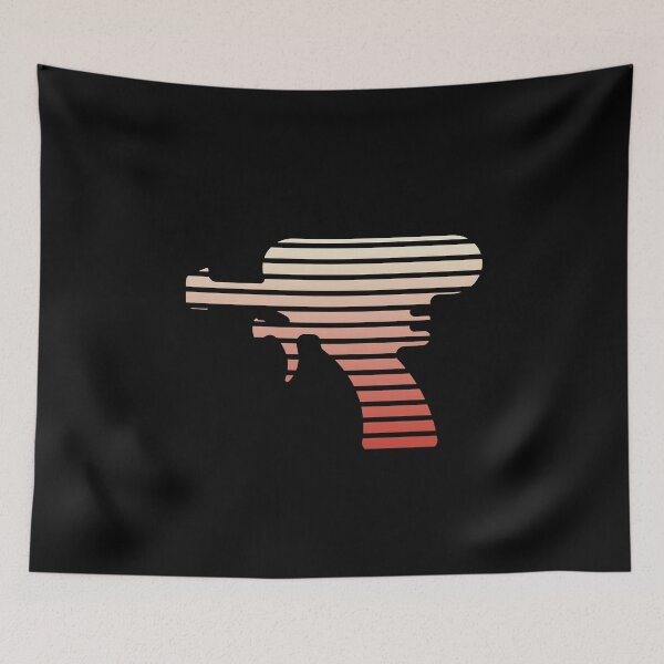 Item preview, Laser Pistol Silhouette Lines Duotone Design designed and sold by Endorfin Garment.