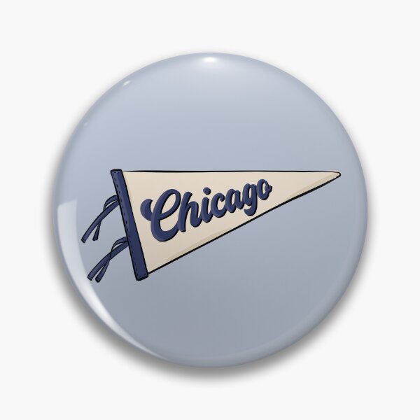 Item preview, Vintage Chicago Pennant Flag designed and sold by Alexandra Jones.