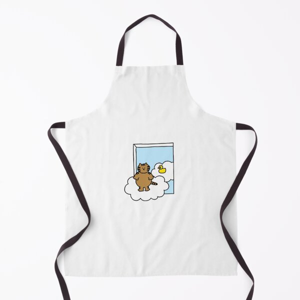 Item preview, a Cat and a Duck on the cloud designed and sold by superbaechoo.