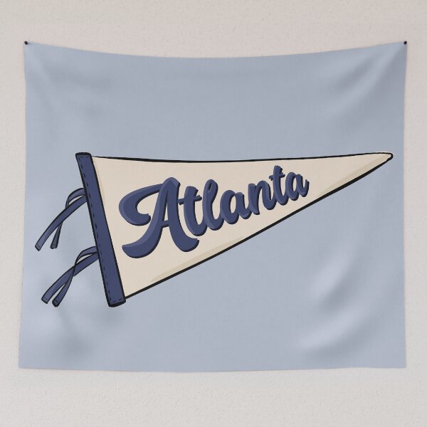 Artikelvorschau, Vintage Atlanta Wimpel Flagge entworfen und verkauft von Alexandra Jones.