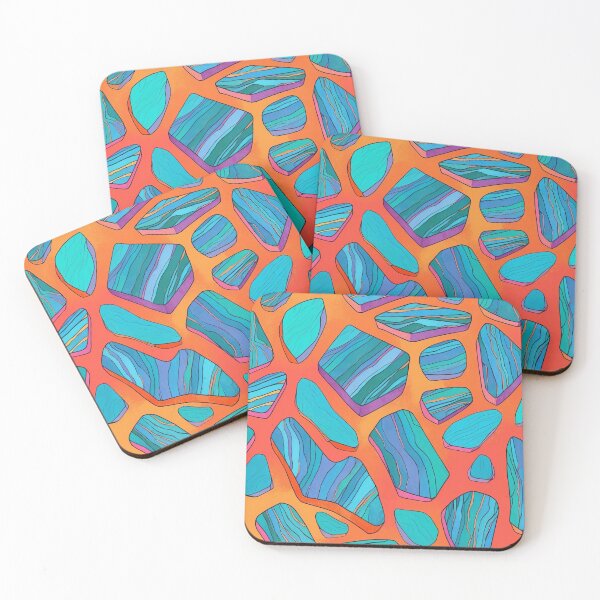 Item preview, Layered Geometric Stones designed and sold by ArtComixHaven.