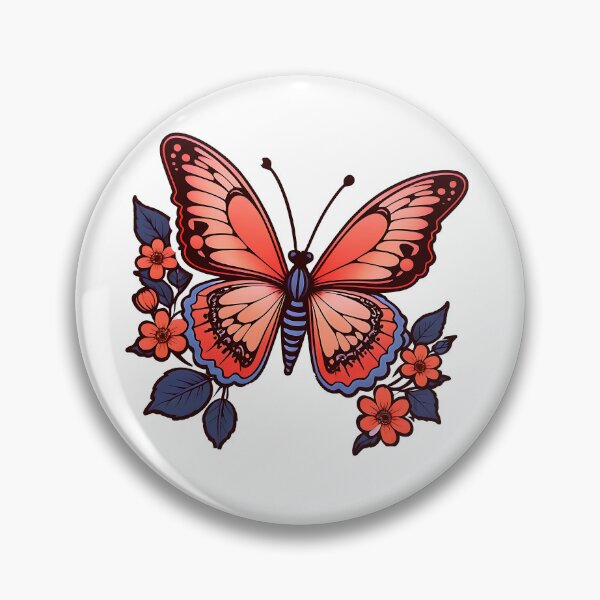 Artikelvorschau, Schmetterling in Blumen entworfen und verkauft von CJdesignStudio.