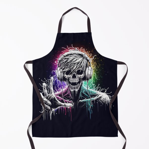 Item preview, Monochromatic Rainbow Zombie Music Headphones designed and sold by TomFrontierArt.