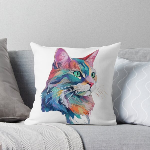 Item preview, Cat Brought to Life with Brushstrokes designed and sold by pumsquare.
