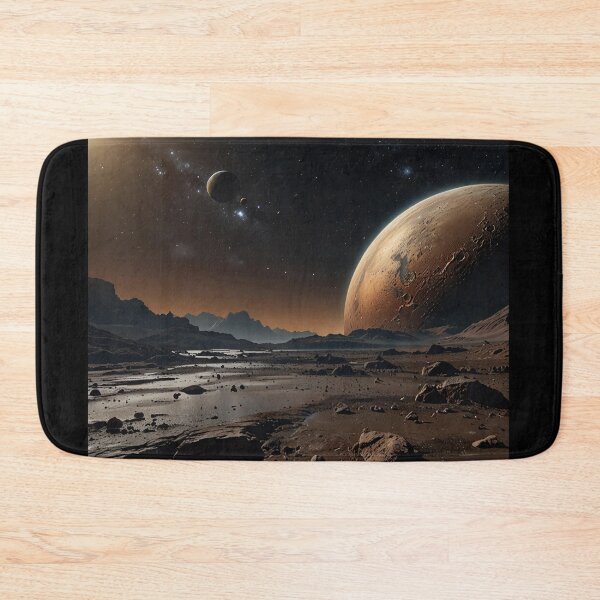Item preview, VISIONS FROM KUIPER BELT fantasy art image from Plutos surface to deep space design. designed and sold by Jt41.