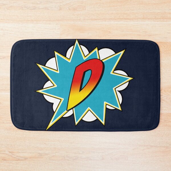 Artikelvorschau, Boys Letter D Superhero Name Comic entworfen und verkauft von Rixta82.