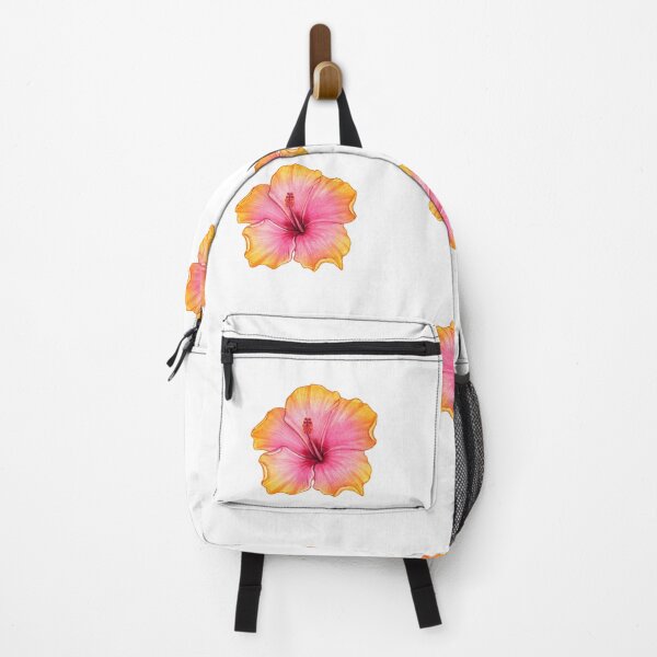 Item preview, Vibrant Tropical Hibiscus Flower Design – Pink & Orange Floral Pattern designed and sold by Ninastudio789.