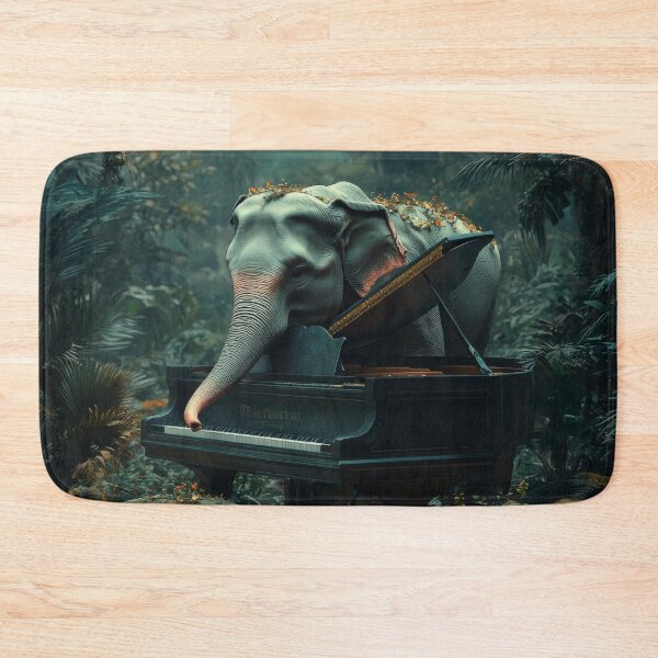 Item preview, Elephant Playing Piano in Jungle designed and sold by Kriengsaktalek.