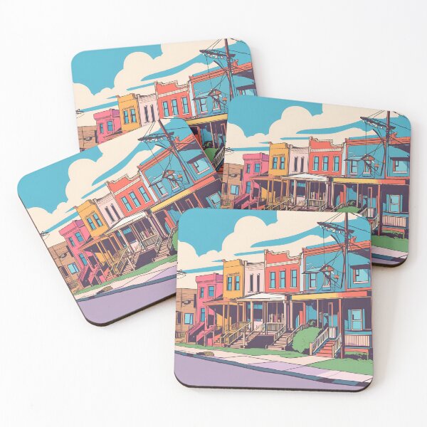 Item preview, Vibrant Houses designed and sold by ColorArtByEric.