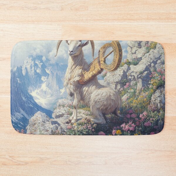 Item preview, Mountain Goat with Golden Lyre designed and sold by Kriengsaktalek.