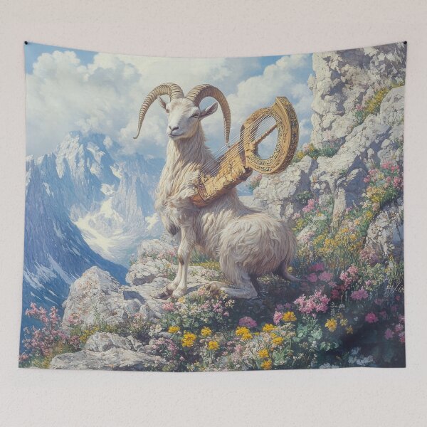 Item preview, Mountain Goat with Golden Lyre designed and sold by Kriengsaktalek.