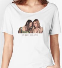 Willow & Tara - I'm Under Your Spell, Buffy the Vampire Slayer, BtVS, 90s, Joss Whedon, Sunnydale, LGBTQ, Gay Pride, Tara Maclay, Willow Rosenberg, Once More With Feeling Women's Relaxed Fit T-Shirt