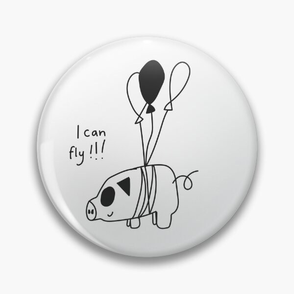 Item preview, Pete the Amazing Flying Pig designed and sold by SebbieSketch.