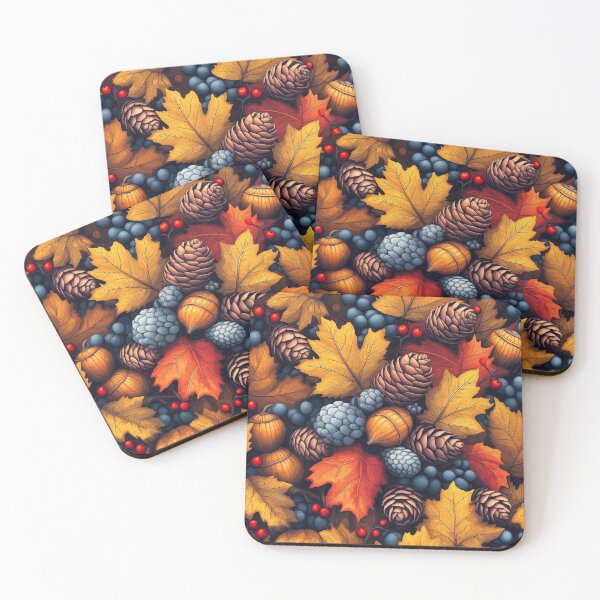 Item preview, A vibrant Design showcases a rich tapestry of autumnal elements.  designed and sold by HEMRO.