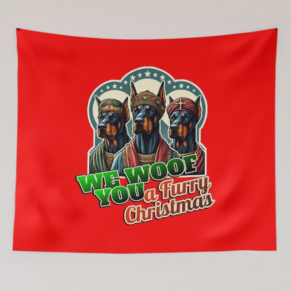Item preview, Doberman Dobie Merry Christmas 3 kings designed and sold by ThisDress.