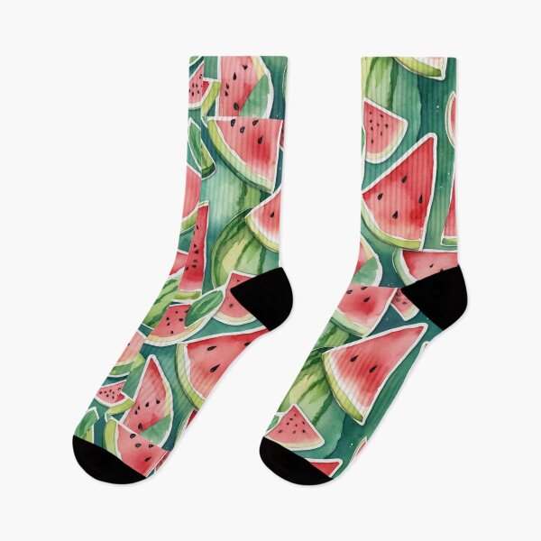 Artikelvorschau, Aquarell Wassermelonenscheibe entworfen und verkauft von Icenutikul1122.