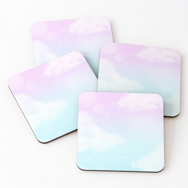 Item preview, Pastel Pink Blue Sky with white cloud designed and sold by Monsweetpea.